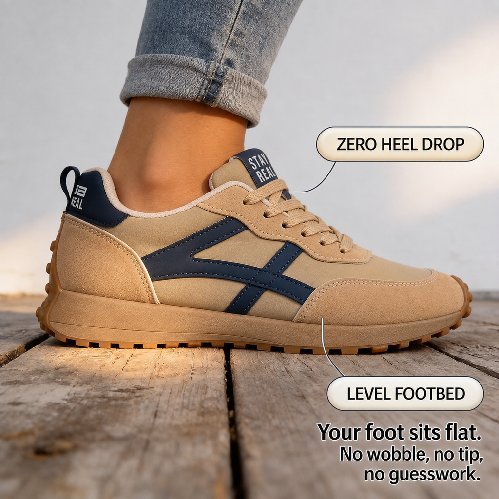 Solenne – Flat-Platform Non-Slip Chunky Sneakers