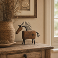 Harlowe & Forge – Mixed Wood Look And Metal Like Horse Figurine