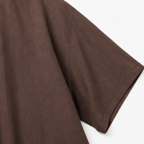 Marisole – Pocketed Loose-Fit V-Neck Maxi Dress