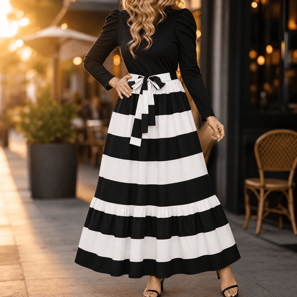 Florenza – Women's Floral Tie-Waist Maxi Dress
