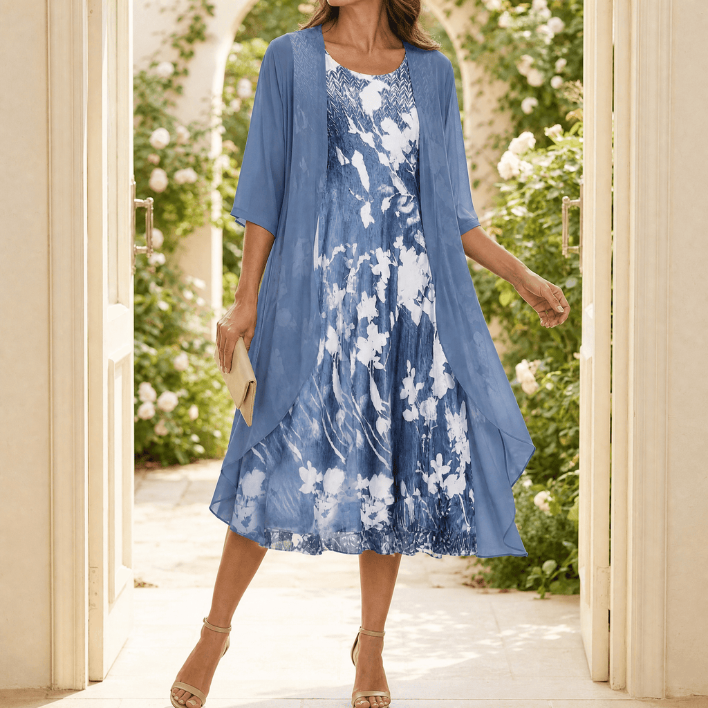 Floressa – Floral Two Piece Dress Set