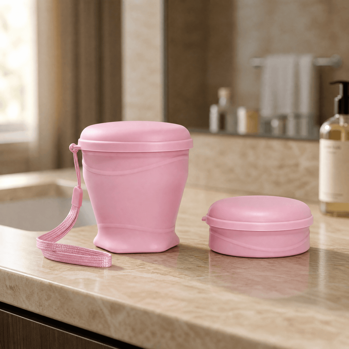 FoldSip – Collapsible Travel Cup with Leakproof Lid
