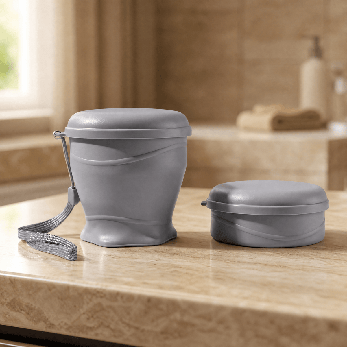 FoldSip – Collapsible Travel Cup with Leakproof Lid