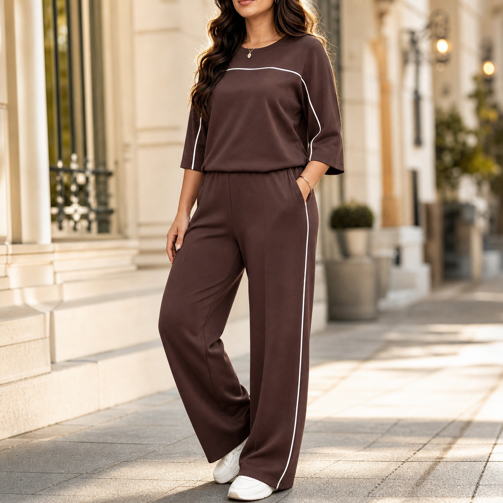 Wearbella – Relaxed Fit Matching Top And Pants Set