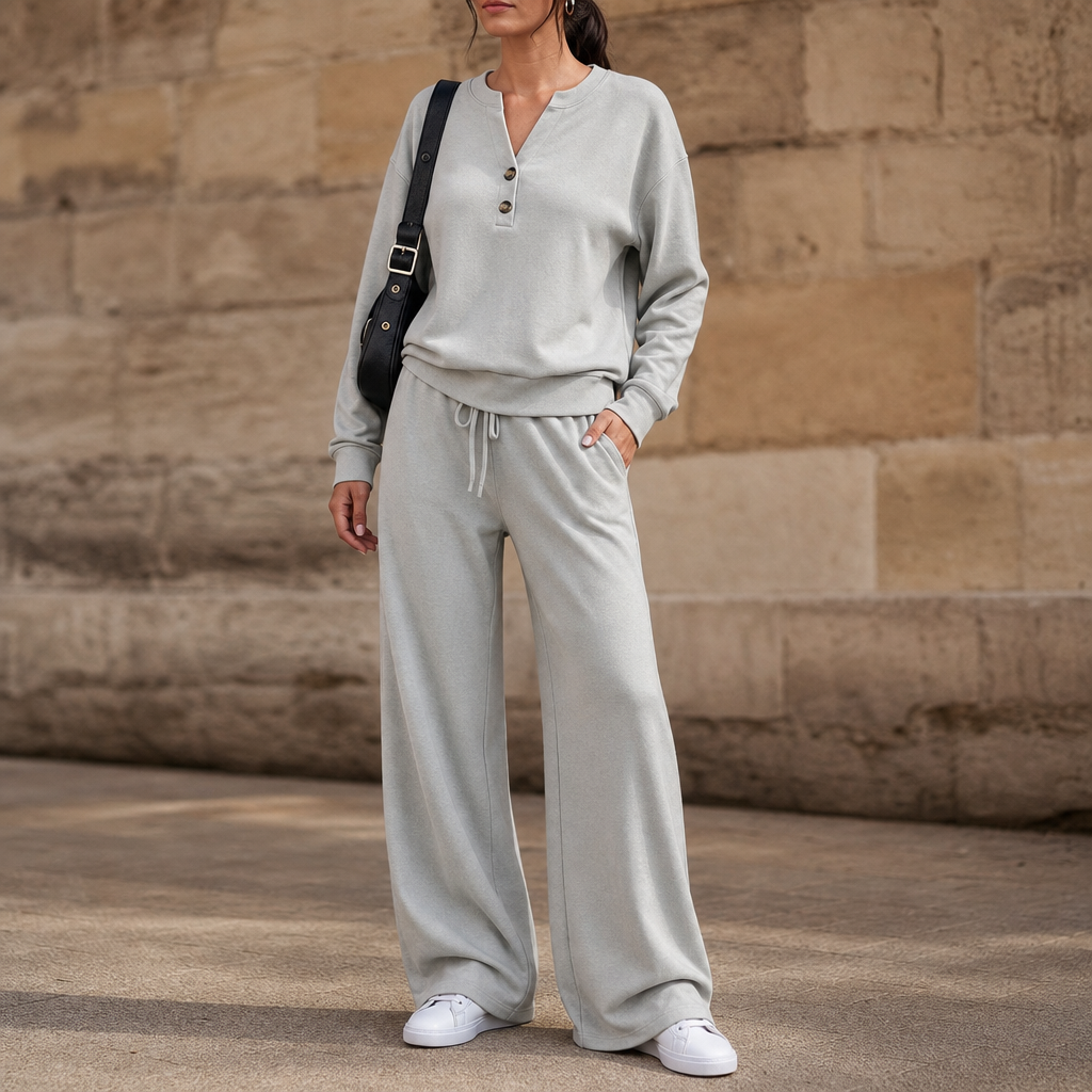 Wearbella – Belted Wide-Leg Top And Trouser Set