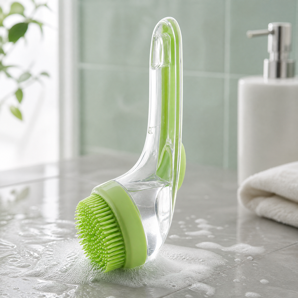Sudsly – Pet Bath Brush with Built-in Shampoo Dispenser