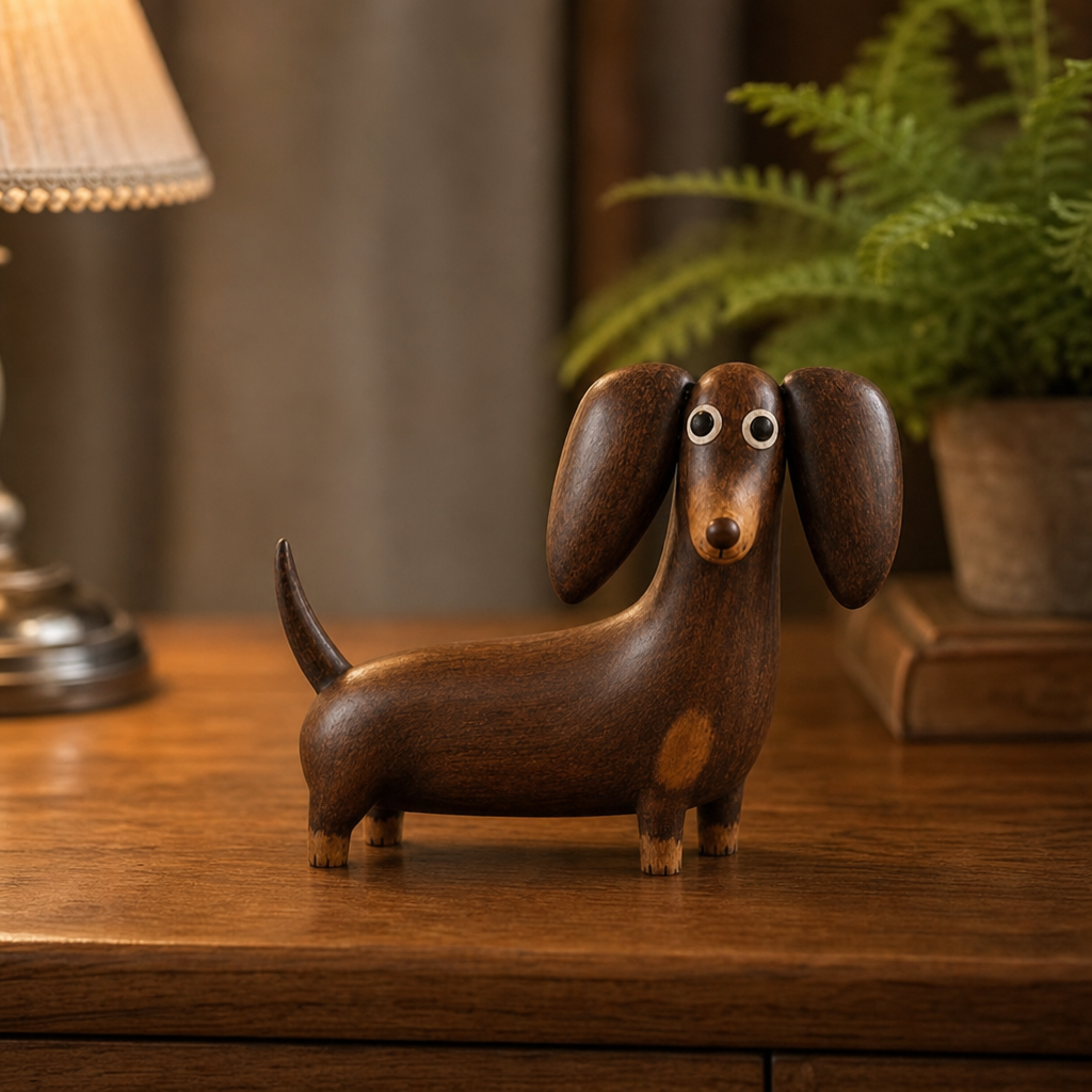 Oakhollow – Carved Dachshund Sculpture