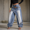 Wearlyn – Asymmetric Wrap-Waist Wide-Leg Jeans