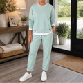Wearbella – Side-Slit Sweatshirt And Jogger Set