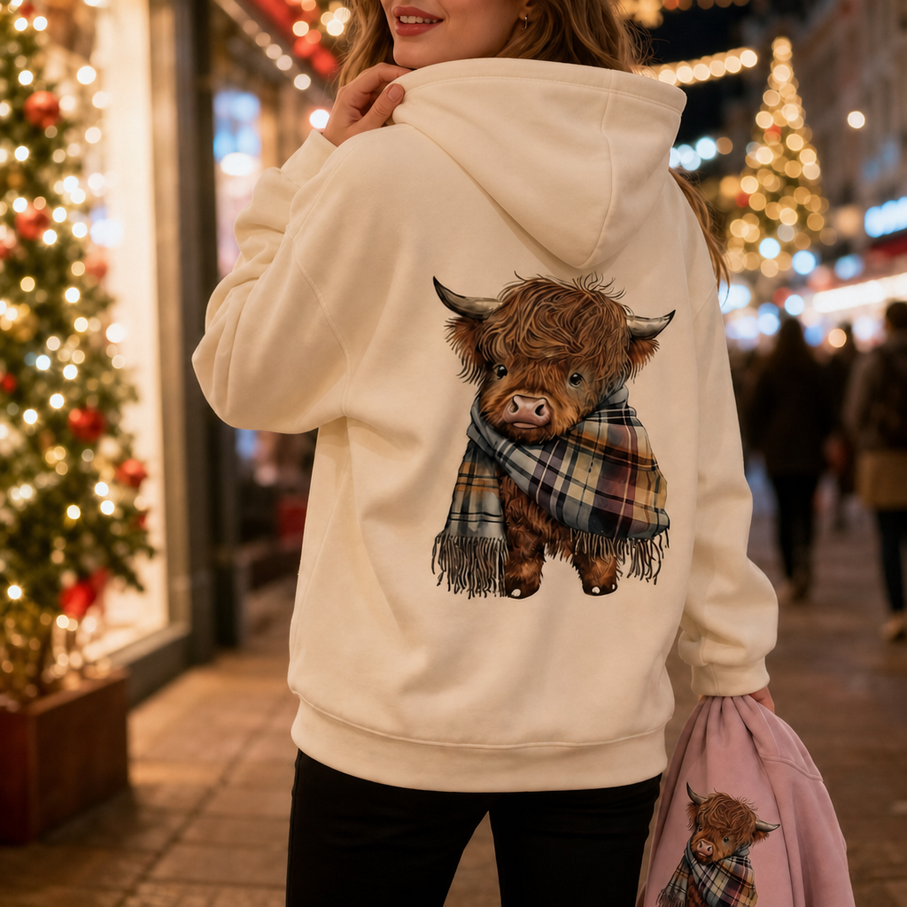 Highlander – Highland Cow Print Hoodie