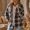 Huntlyn – Sherpa-Lined Plaid Flannel Shacket