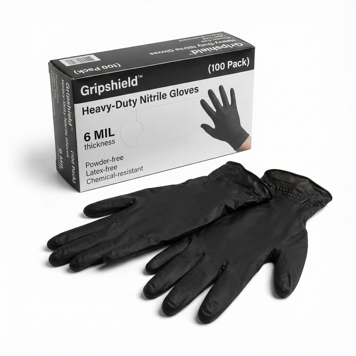 Gripshield - Heavy duty nitrile gloves (100 pack)