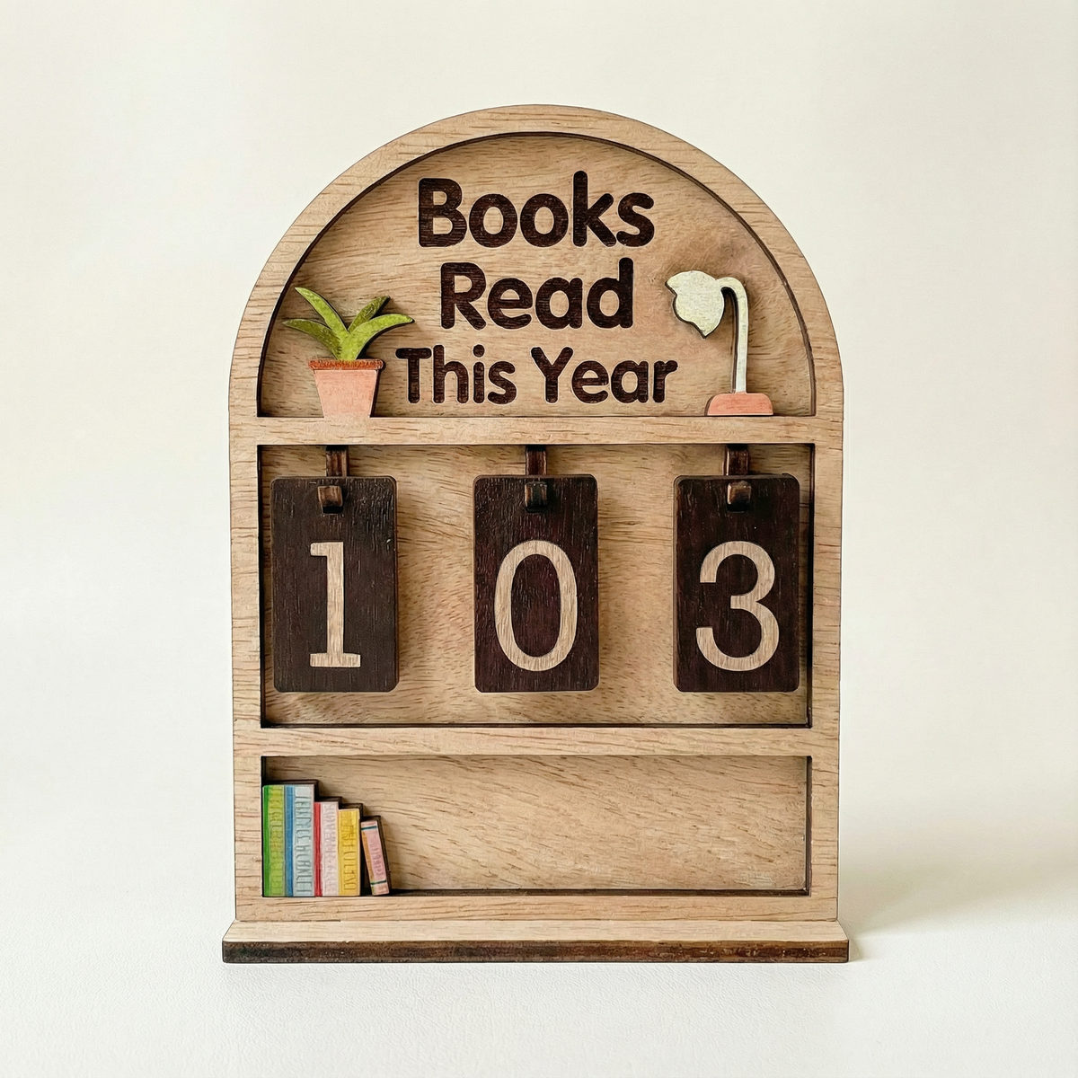 Pagewise – Wooden Reading Book Counter