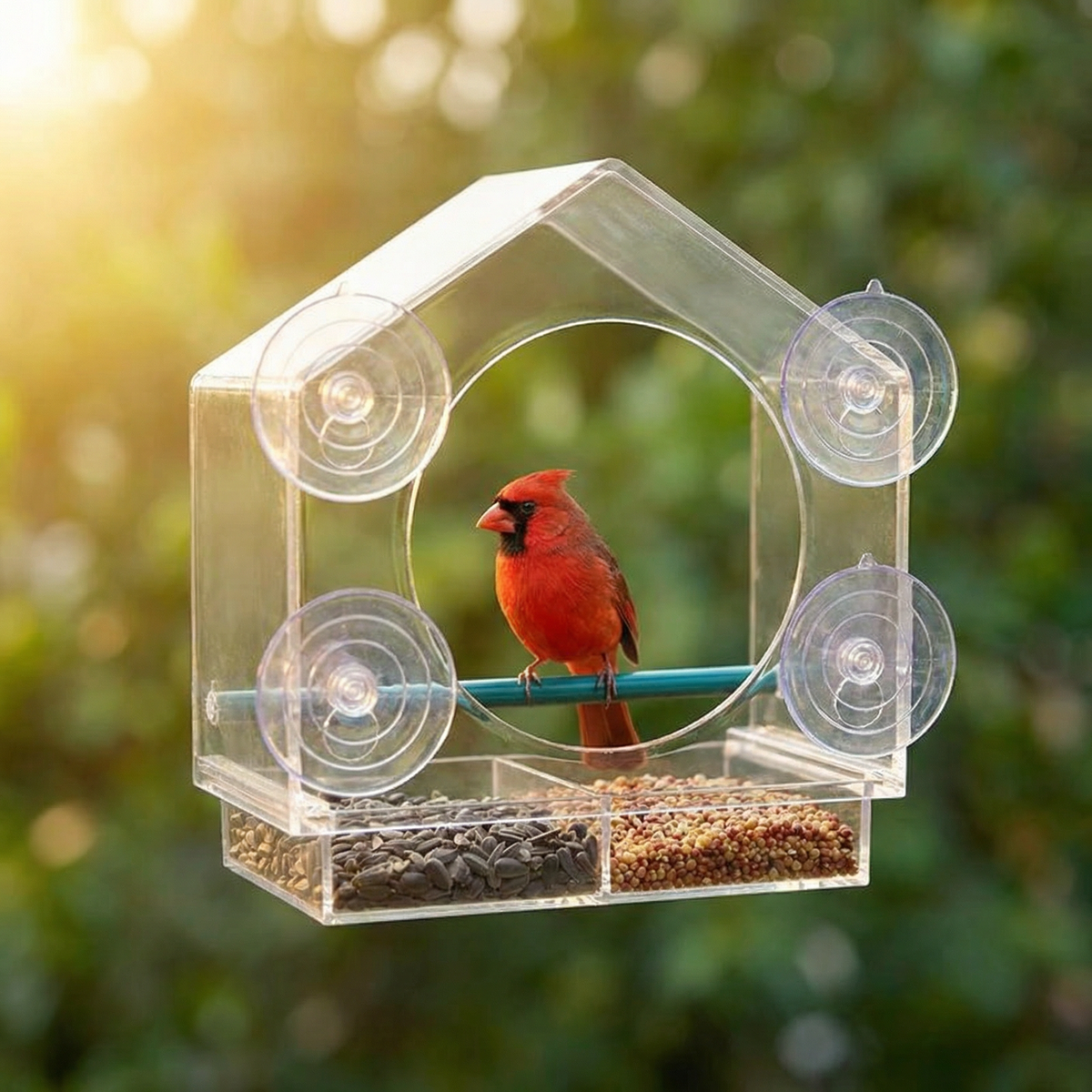 Birdvue – Crystal Clear Window Bird Feeder
