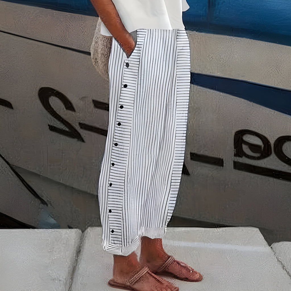AVERY™ | STRIPED CASUAL TROUSERS
