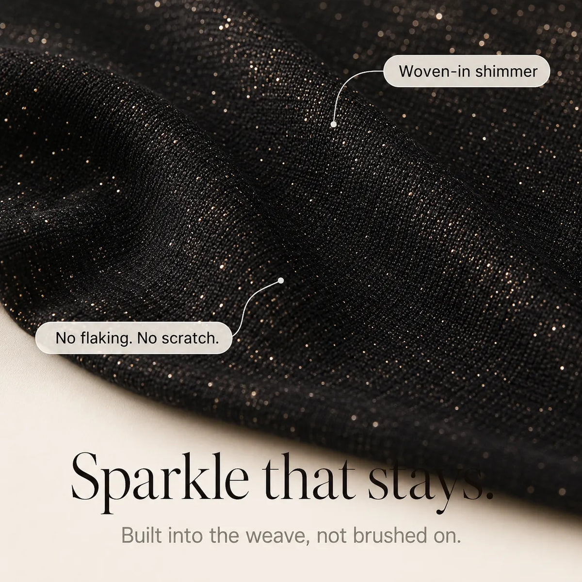 Solavia – Sparkle Ruched Crossover V-Neck Top with Sheer Mesh Sleeves