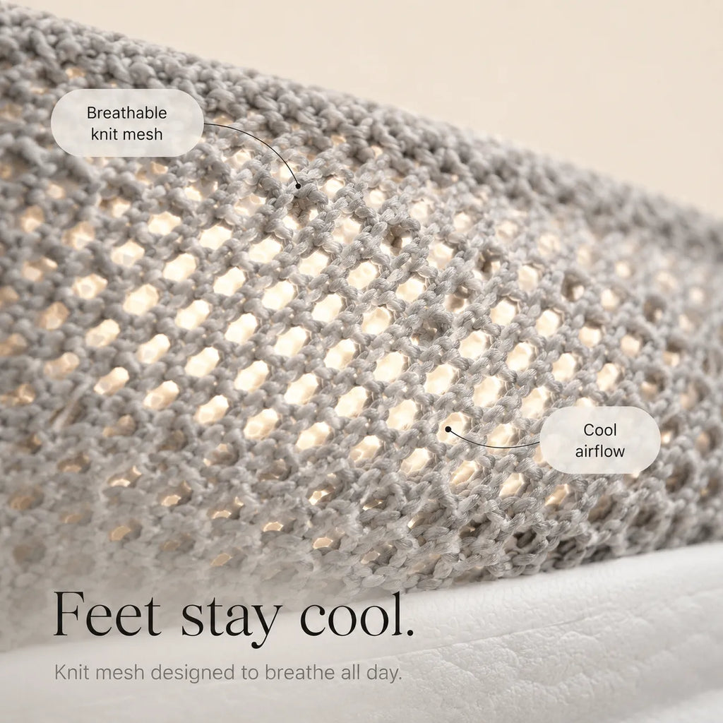 Stelora – Knit Mesh Slip On Sneakers for Women, Cushioned Everyday Walking Shoes