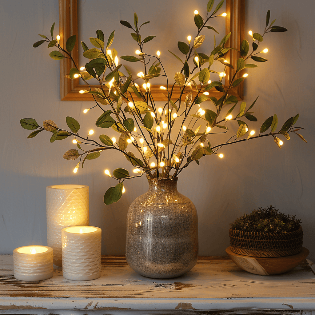 Olivara – Fairy Light Olive Branch