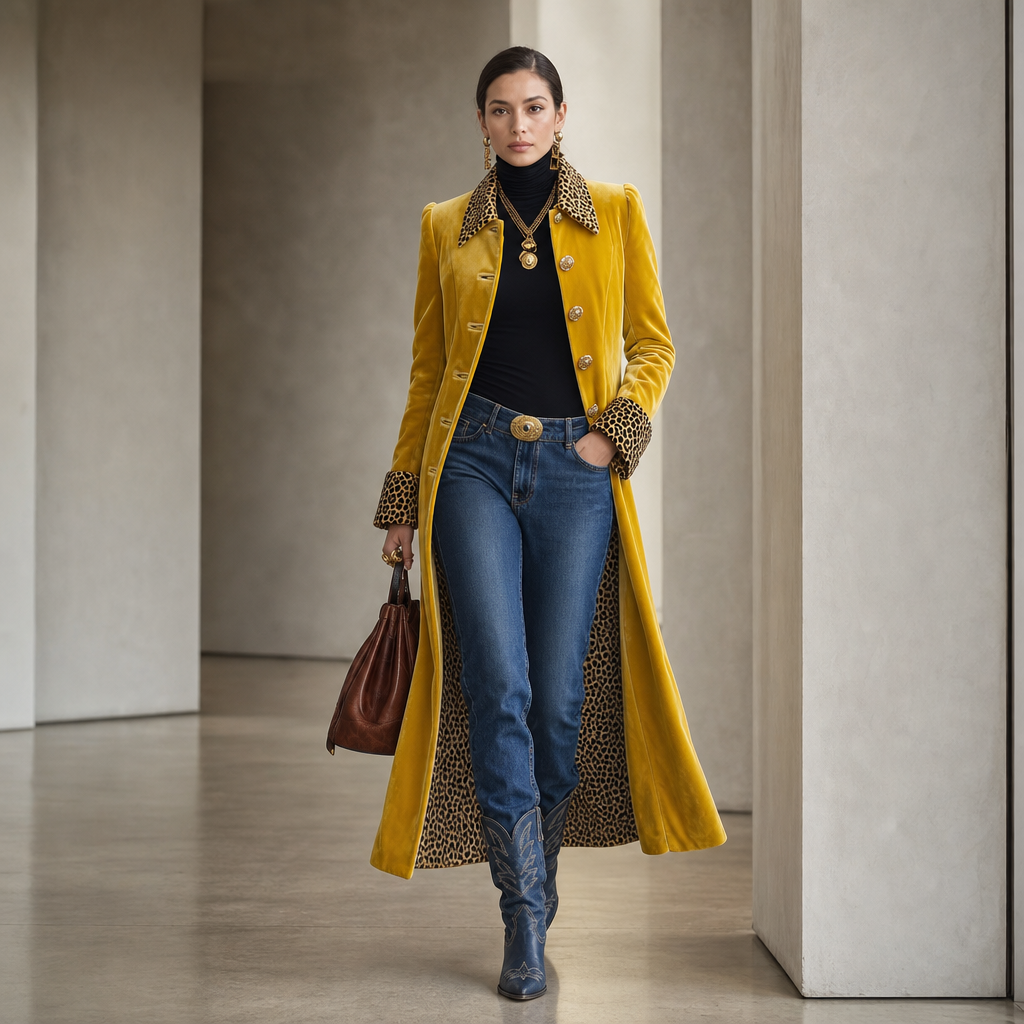 Wrapelle - Vintage Bohemian Long Coat