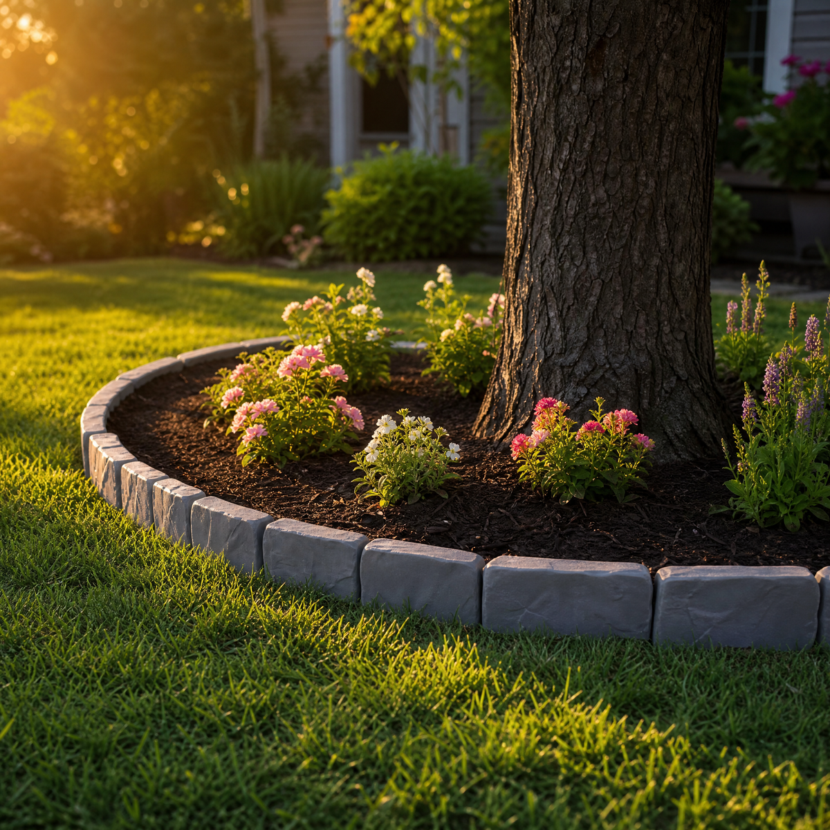 Lawnframe – Hammer-In Stone Garden Edging