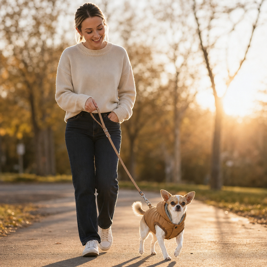 Trekwarm – Windproof Fleece-Lined Dog Coat With Harness Ring