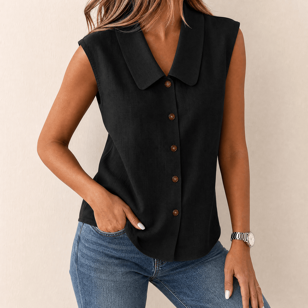Linora – Women's Breezy Collared Summer Top