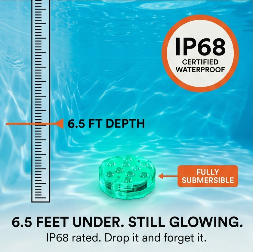 LumaGlow – Submersible Pool Light with Remote (2pack)