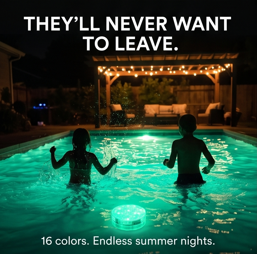 LumaGlow – Submersible Pool Light with Remote (2pack)