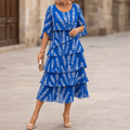 Lumielle – Women's Tiered Floral Midi Dress