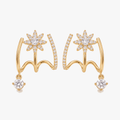 Luminelle – Gold Star Zircon Earrings