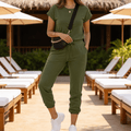 Lunavia – Women's Matching Tee & Jogger Set with Pockets