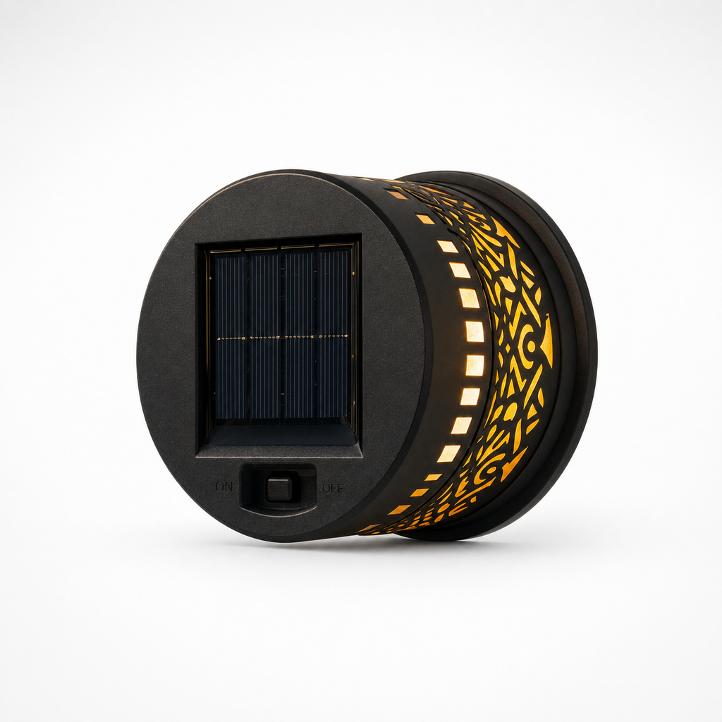 Veluna – Solar Mandala Projector Wall Light for Outdoor Garden Decor