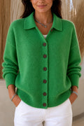 Softshirt – Knit Collared Button-Down Cardigan