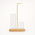 Ashvia – Dual Glass Cup Incense Ash Catcher