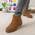 Wearbella – Faux Shearling-Lined Suede Ankle Boots