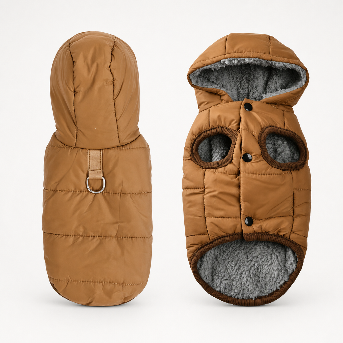 Trekwarm – Windproof Fleece-Lined Dog Coat With Harness Ring
