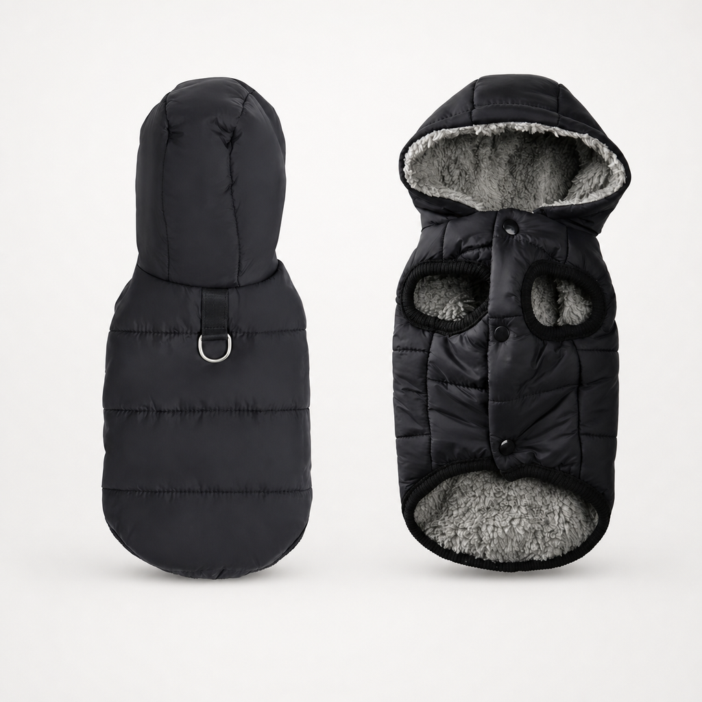 Trekwarm – Windproof Fleece-Lined Dog Coat With Harness Ring