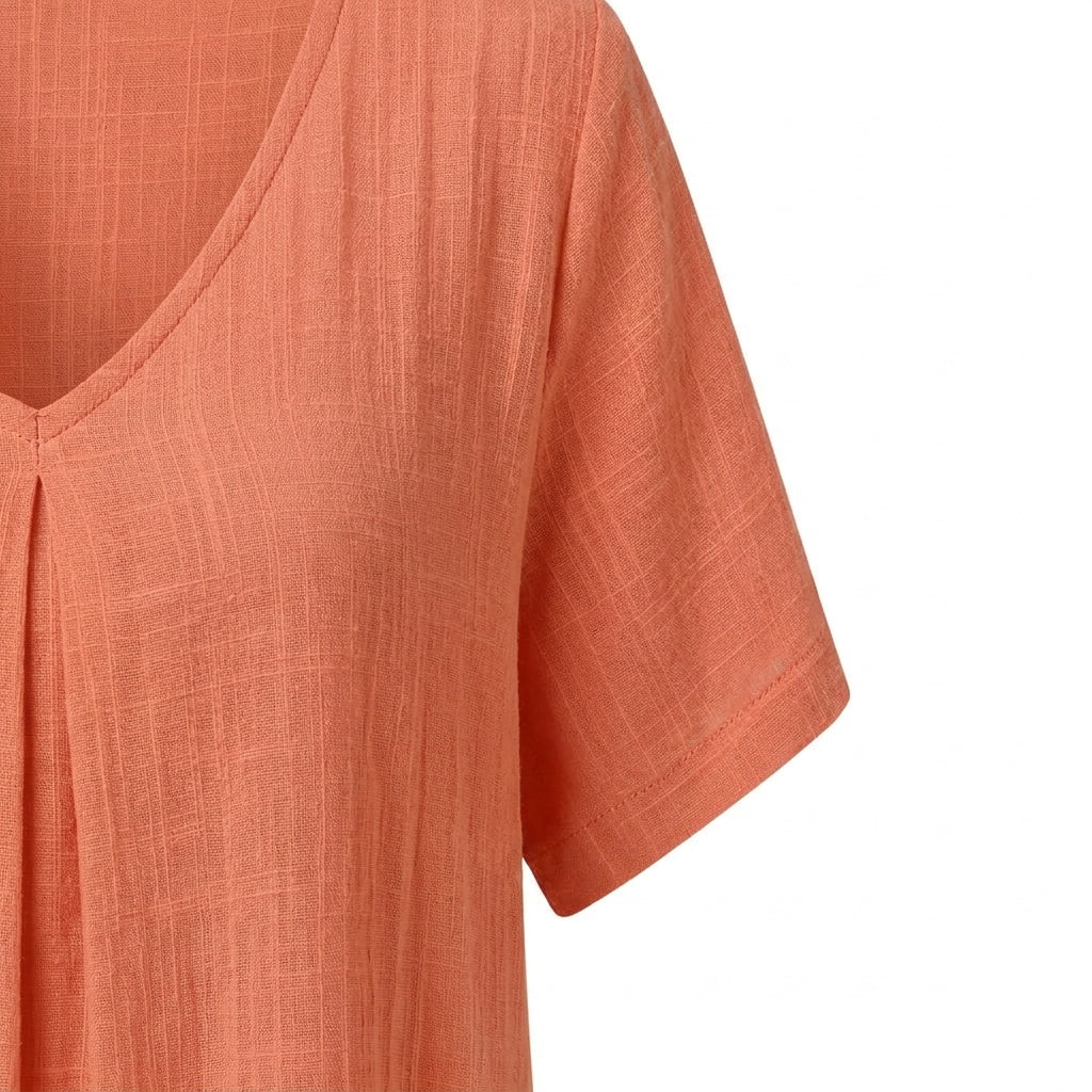 Lunessa – Women's breezy linen-look summer dress