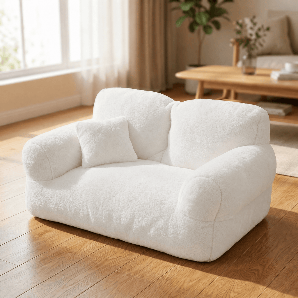 Pawluna – Plush Pet Sofa with Washable Cover