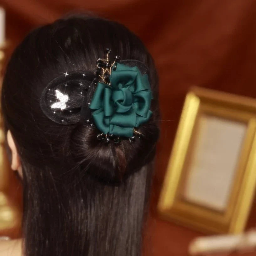 Florenza - Elegant Floral Hair Knots for Women (1+1 Free)