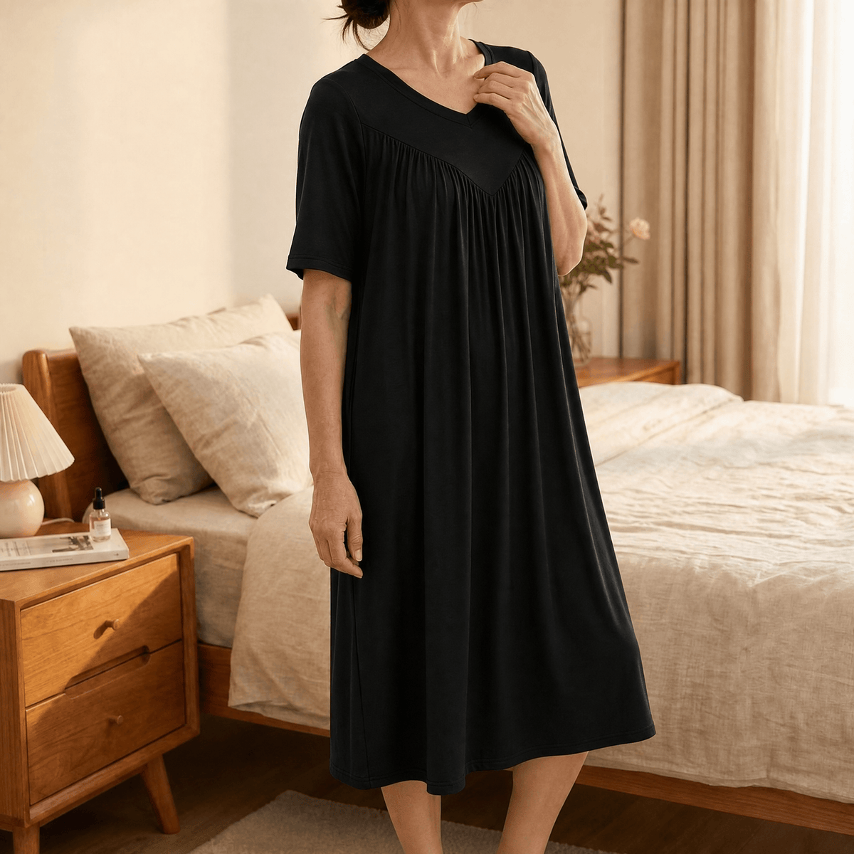 Softveil – Breathable Modal Sleep Dress for Women
