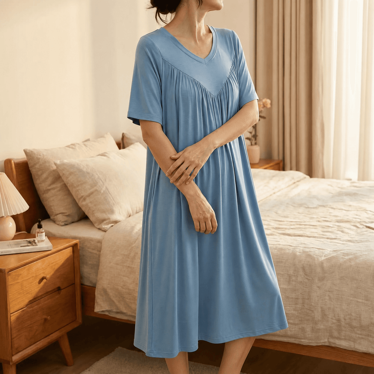 Softveil – Breathable Modal Sleep Dress for Women