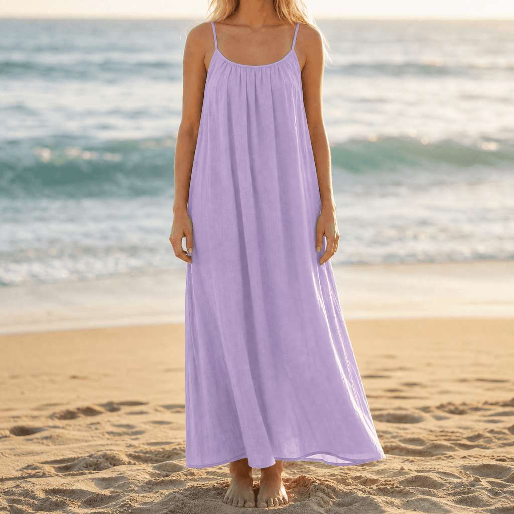 Solara – Backless Flowy Maxi Dress