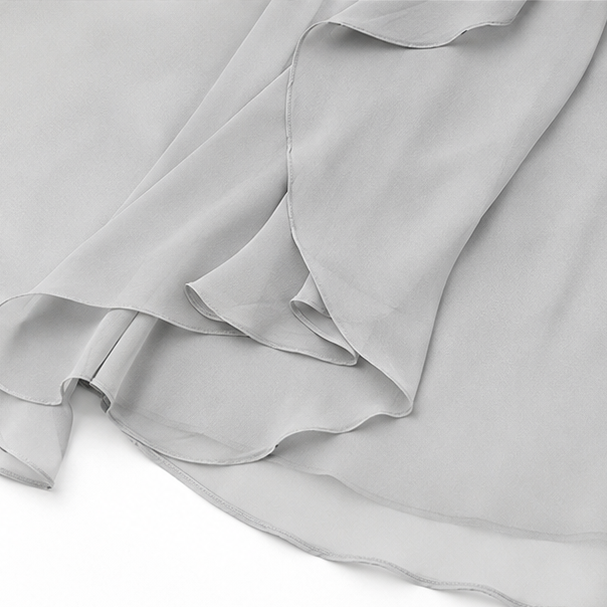 Solavia – Cold Shoulder Chiffon-like Maxi Dress for Weddings & Formal Events