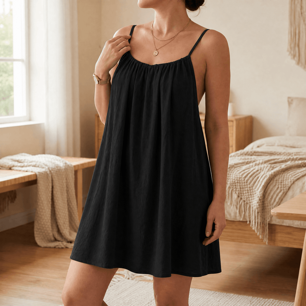 Summery Open-Back Sundress for Easy Summer Days