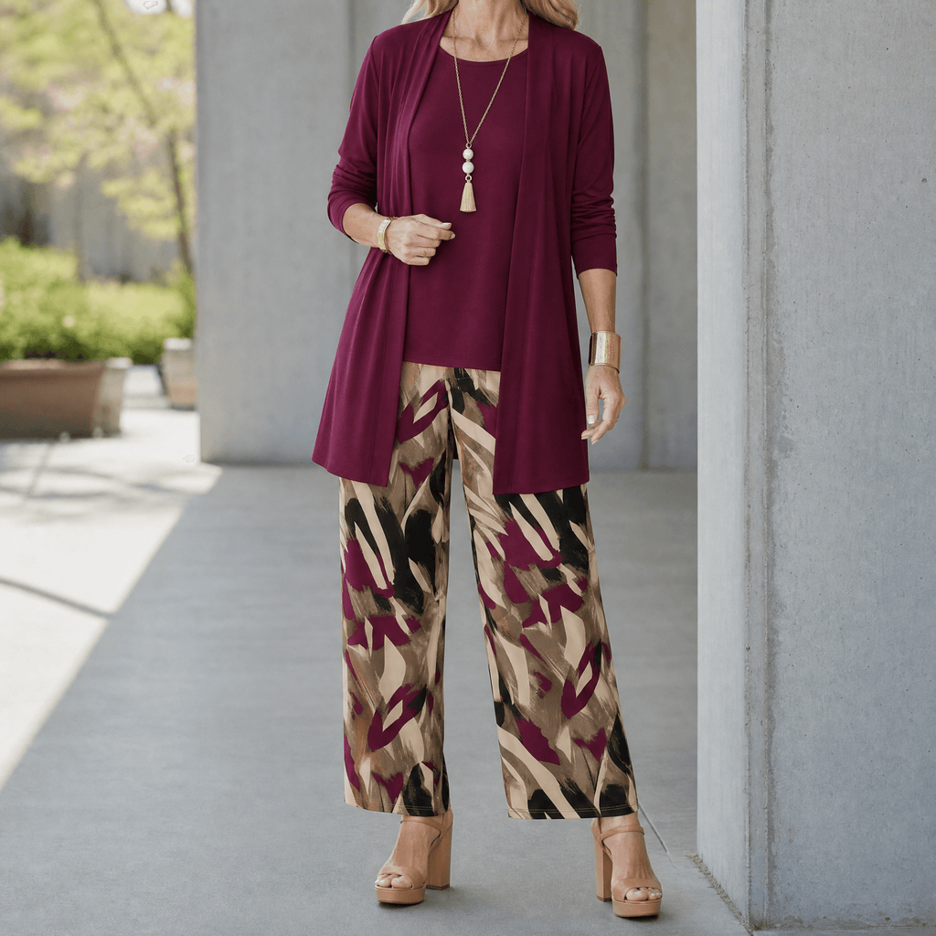 Taylor – Women's Elegant 3-Piece Cardigan Set