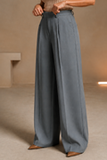 Longline – High-Waisted Wide-Leg Trousers