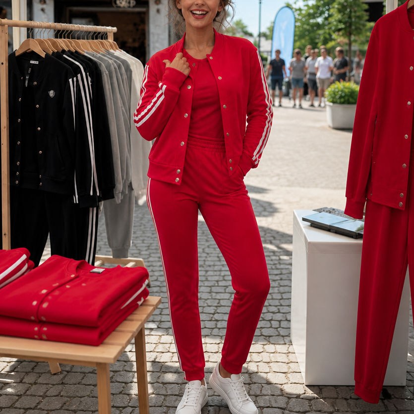 Wearbella – 3-Piece Cropped Jacket,Tank And Jogger Set