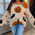 Amberknit – Open-Knit Crochet Pumpkin Sweater