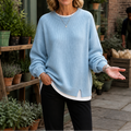 Layerlyn – Contrast Trim Layered-Look Sweater
